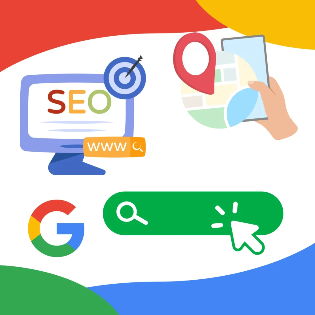 SEO Google référencement moteur de recherche, Google mybusiness, marketing en ligne, web marketing, digital marketing, SEM