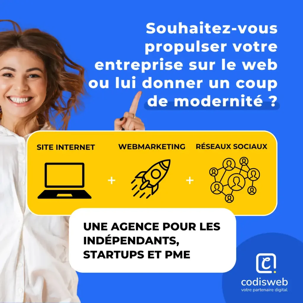 publicité de l'agence codisweb